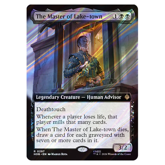 The Master of Lake-town 0297 card from the Magic The Gathering set The Hobbit