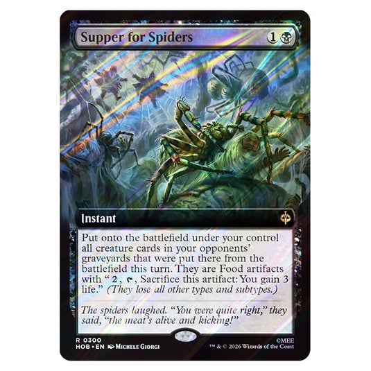 Supper for Spiders 0300 card from the Magic The Gathering set The Hobbit