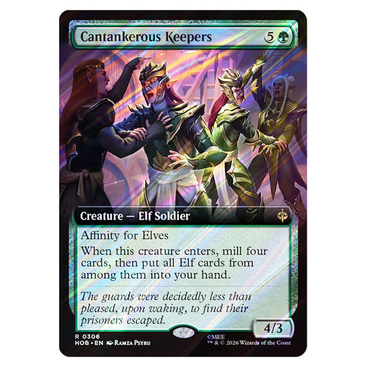 Cantankerous Keepers 0306 card from the Magic The Gathering set The Hobbit