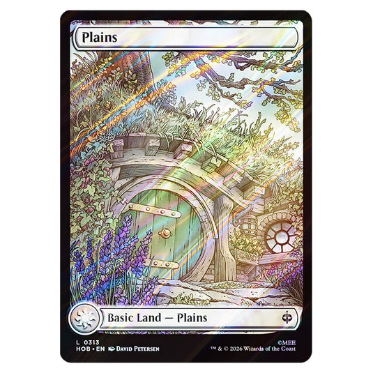 Plains 0313 card from the Magic The Gathering set The Hobbit