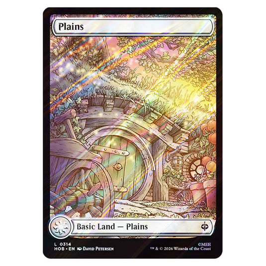 Plains 0314 card from the Magic The Gathering set The Hobbit