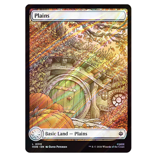 Plains 0315 card from the Magic The Gathering set The Hobbit