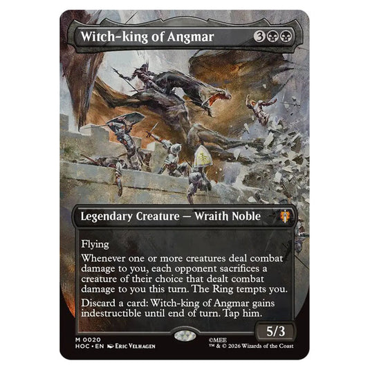 Witch-king of Angmar 0020 card from the Magic The Gathering set The Hobbit Eternal