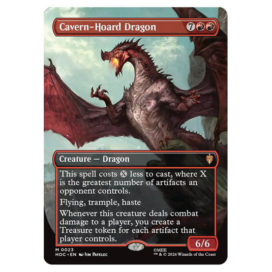 Cavern-Hoard Dragon 0023 card from the Magic The Gathering set The Hobbit Eternal