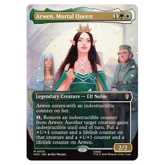 Arwen, Mortal Queen 0030 card from the Magic The Gathering set The Hobbit Eternal