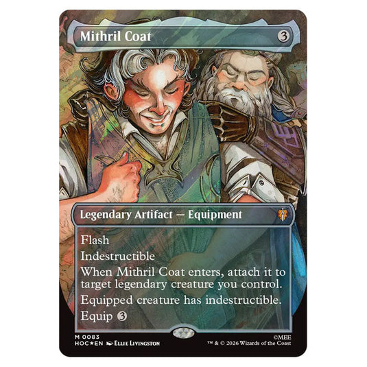 Mithril Coat 0083 card from the Magic The Gathering set The Hobbit Eternal