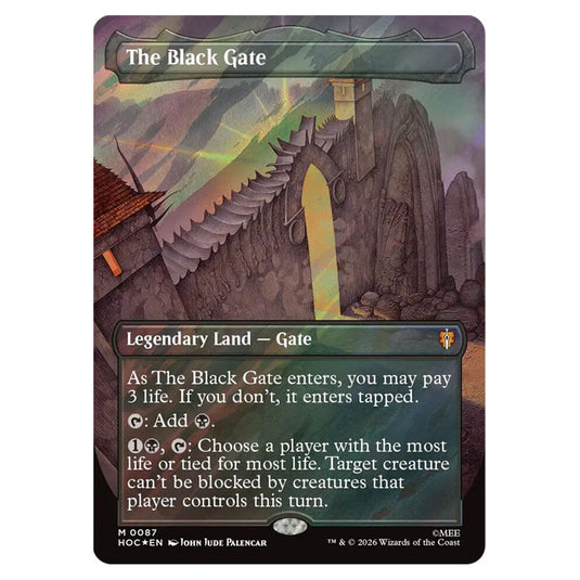 The Black Gate 0087 card from the Magic The Gathering set The Hobbit Eternal