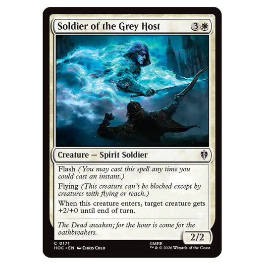 Soldier of the Grey Host 0171 card from the Magic The Gathering set The Hobbit Eternal