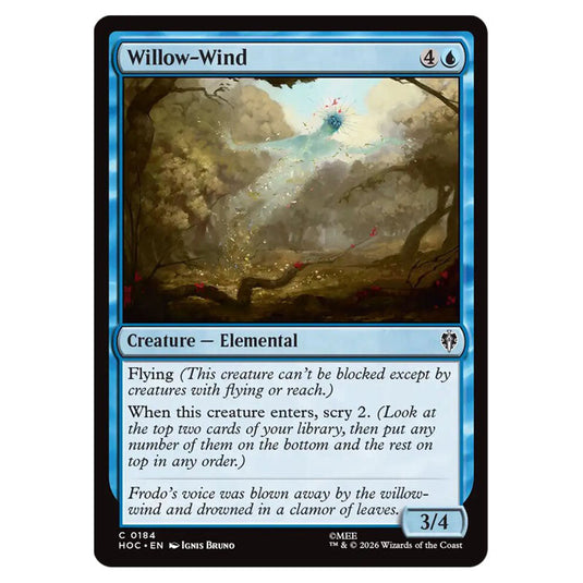 Willow-Wind 0184 card from the Magic The Gathering set The Hobbit Eternal
