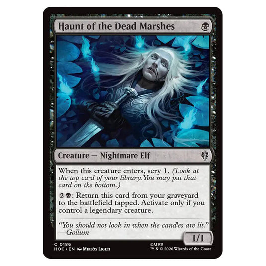 Haunt of the Dead Marshes 0186 card from the Magic The Gathering set The Hobbit Eternal