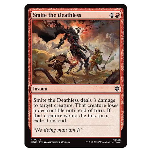 Smite the Deathless 0202 card from the Magic The Gathering set The Hobbit Eternal