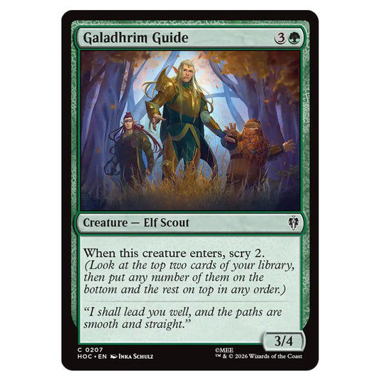 Galadhrim Guide 0207 card from the Magic The Gathering set The Hobbit Eternal