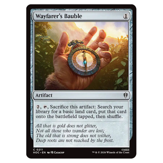 Wayfarer's Bauble 0211 card from the Magic The Gathering set The Hobbit Eternal