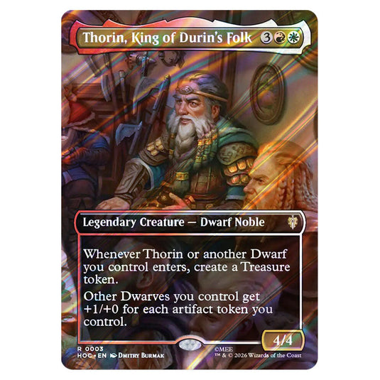 Thorin, King of Durin's Folk 0003 card from the Magic The Gathering set The Hobbit Eternal