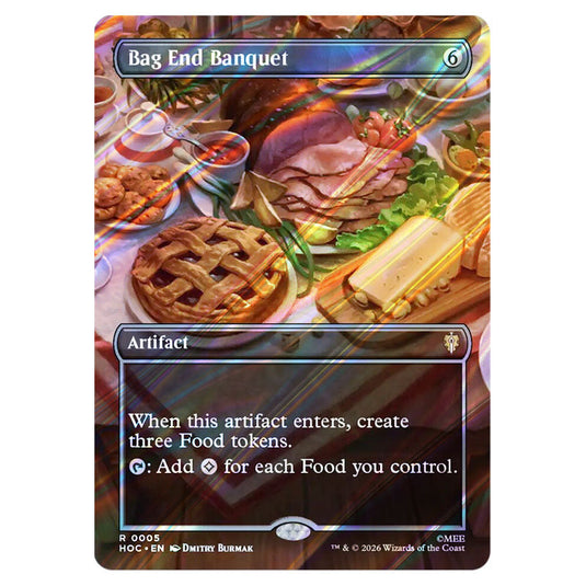 Bag End Banquet 0005 card from the Magic The Gathering set The Hobbit Eternal
