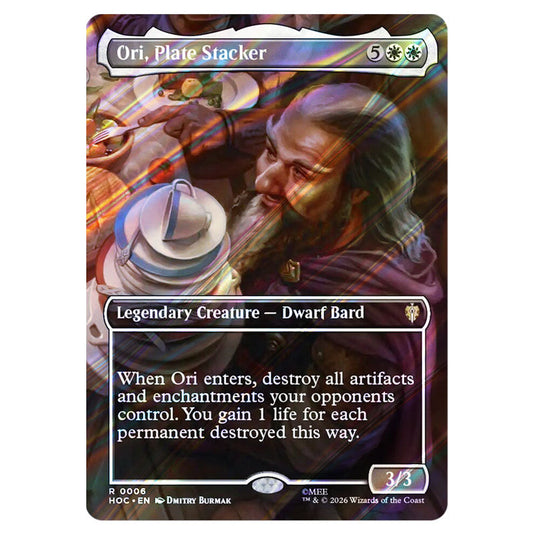 Ori, Plate Stacker 0006 card from the Magic The Gathering set The Hobbit Eternal