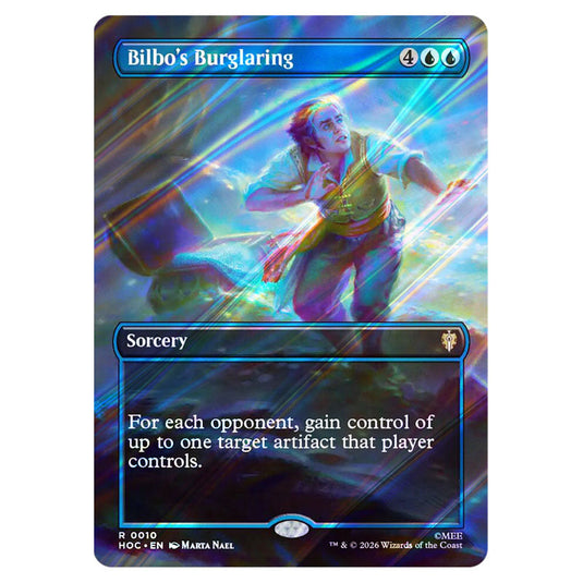 Bilbo's Burglaring 0010 card from the Magic The Gathering set The Hobbit Eternal