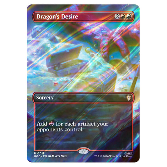 Dragon's Desire 0011 card from the Magic The Gathering set The Hobbit Eternal