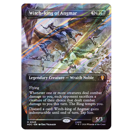 Witch-king of Angmar 0020 card from the Magic The Gathering set The Hobbit Eternal