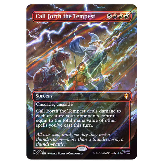 Call Forth the Tempest 0022 card from the Magic The Gathering set The Hobbit Eternal