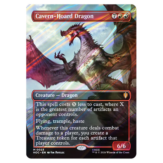 Cavern-Hoard Dragon 0023 card from the Magic The Gathering set The Hobbit Eternal