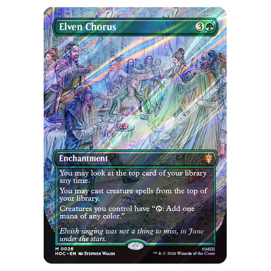 Elven Chorus 0026 card from the Magic The Gathering set The Hobbit Eternal