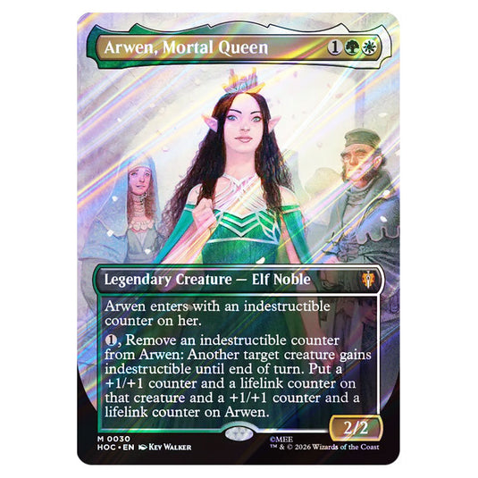 Arwen, Mortal Queen 0030 card from the Magic The Gathering set The Hobbit Eternal