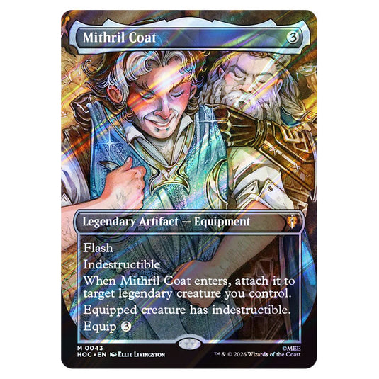 Mithril Coat 0043 card from the Magic The Gathering set The Hobbit Eternal