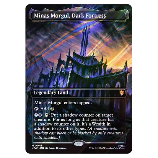 Minas Morgul, Dark Fortress 0048 card from the Magic The Gathering set The Hobbit Eternal