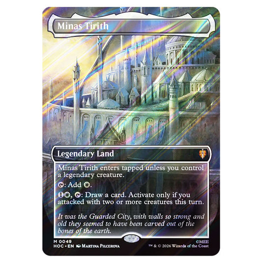 Minas Tirith 0049 card from the Magic The Gathering set The Hobbit Eternal