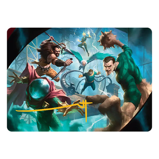 Behold the Sinister Six! 7 card from the Magic The Gathering set Marvel's Spider-Man - Art Series