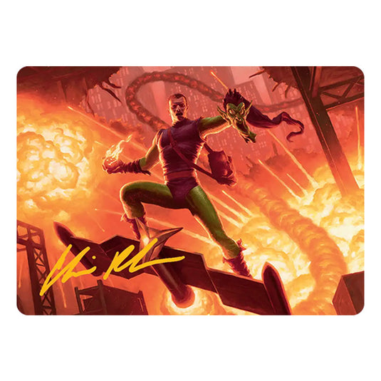 Green Goblin, Revenant 27 card from the Magic The Gathering set Marvel's Spider-Man - Art Series
