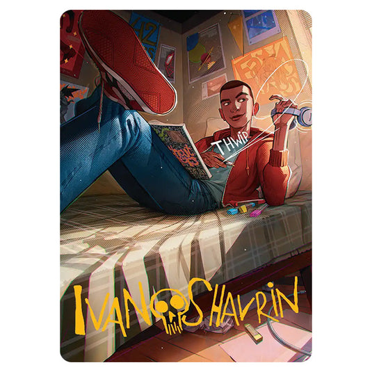 Miles Morales 35 card from the Magic The Gathering set Marvel's Spider-Man - Art Series