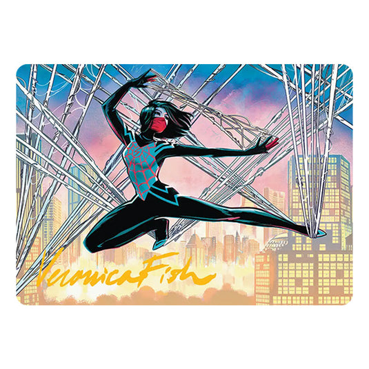 Silk, Web Weaver 39 card from the Magic The Gathering set Marvel's Spider-Man - Art Series