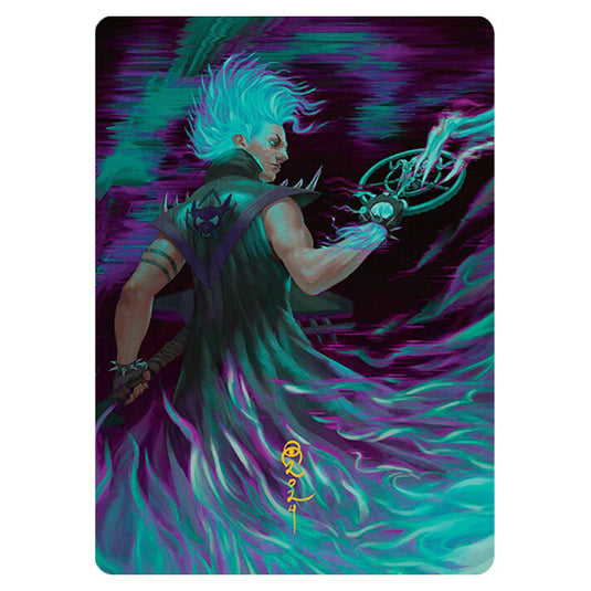 Winter, Cursed Rider // Winter, Cursed Rider 0007 card from the Magic The Gathering set Aetherdrift Art Series