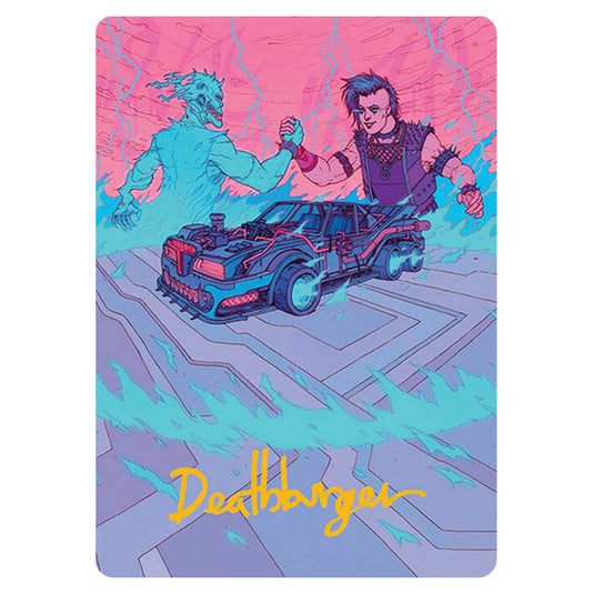 Demonic Junker // Demonic Junker 0040 card from the Magic The Gathering set Aetherdrift Art Series