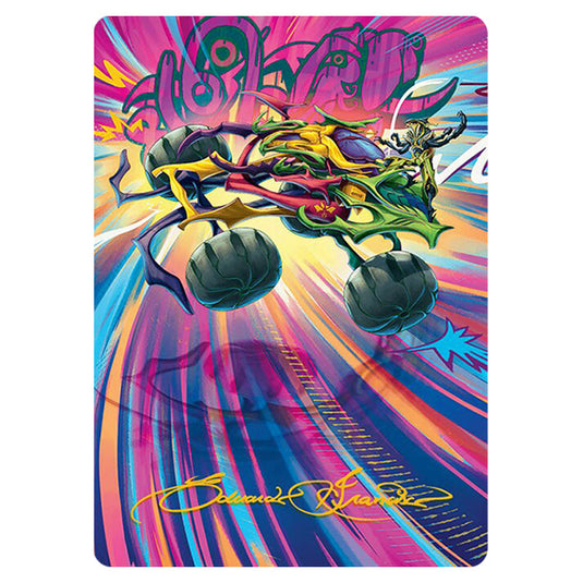 Thunderous Velocipede // Thunderous Velocipede 0043 card from the Magic The Gathering set Aetherdrift Art Series