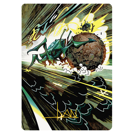 Debris Beetle // Debris Beetle 0045 card from the Magic The Gathering set Aetherdrift Art Series