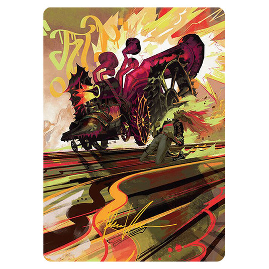 Rocketeer Boostbuggy // Rocketeer Boostbuggy 0049 card from the Magic The Gathering set Aetherdrift Art Series