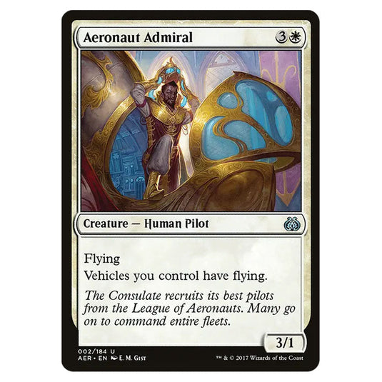 Aeronaut Admiral 002 card from the Magic The Gathering set Aether Revolt
