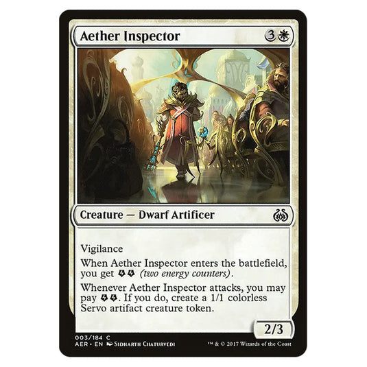 Aether Inspector 003 card from the Magic The Gathering set Aether Revolt