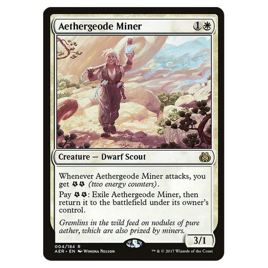 Aethergeode Miner 004 card from the Magic The Gathering set Aether Revolt