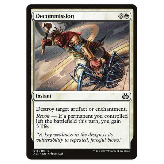 Deft Dismissal 017 card from the Magic The Gathering set Aether Revolt