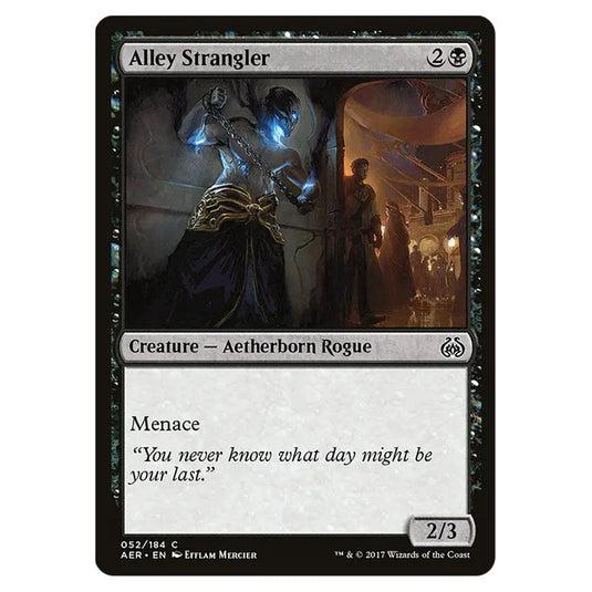 Alley Strangler 052a card from the Magic The Gathering set Aether Revolt