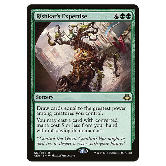 Unbridled Growth 126 card from the Magic The Gathering set Aether Revolt