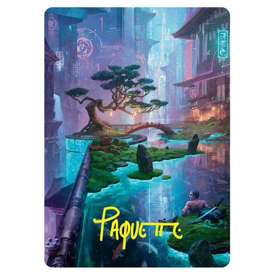 Island // Island 22 card from the Magic The Gathering set Foundations Art Series