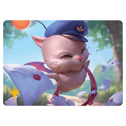 Delivery Moogle 0001 card from the Magic The Gathering set Universes Beyond - Final Fantasy - Art Series