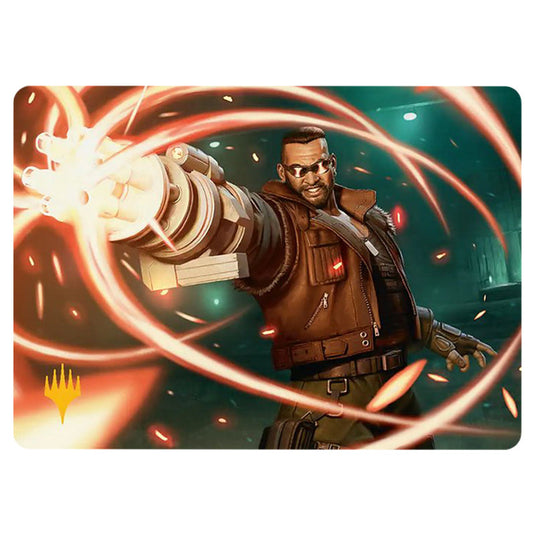 Barret Wallace 0008 card from the Magic The Gathering set Universes Beyond - Final Fantasy - Art Series