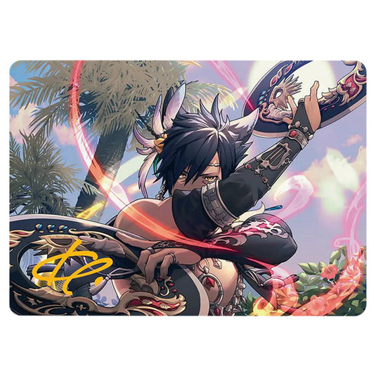 Dancer's Chakrams 0024 card from the Magic The Gathering set Universes Beyond - Final Fantasy - Art Series