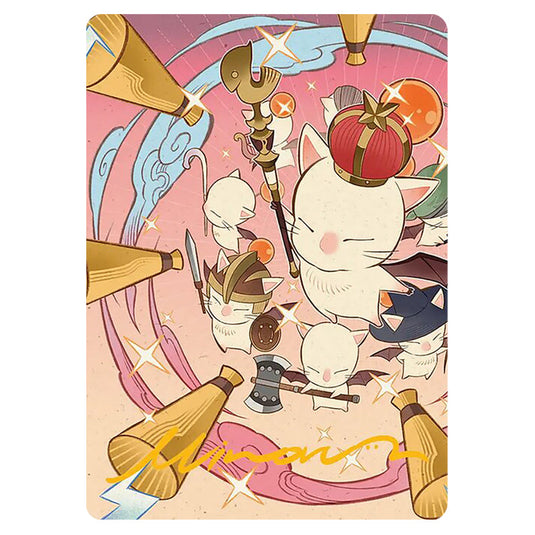 Summon: Good King Mog XII 0041 card from the Magic The Gathering set Universes Beyond - Final Fantasy - Art Series